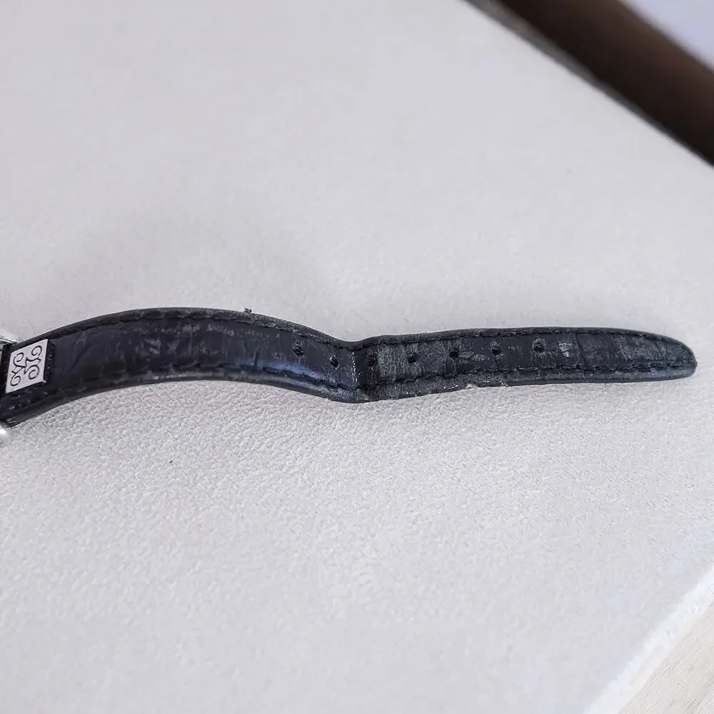 Brighton Moscow Watch Oval Face Vintage Retired Leather Band Working 7" - Picture 5 of 7